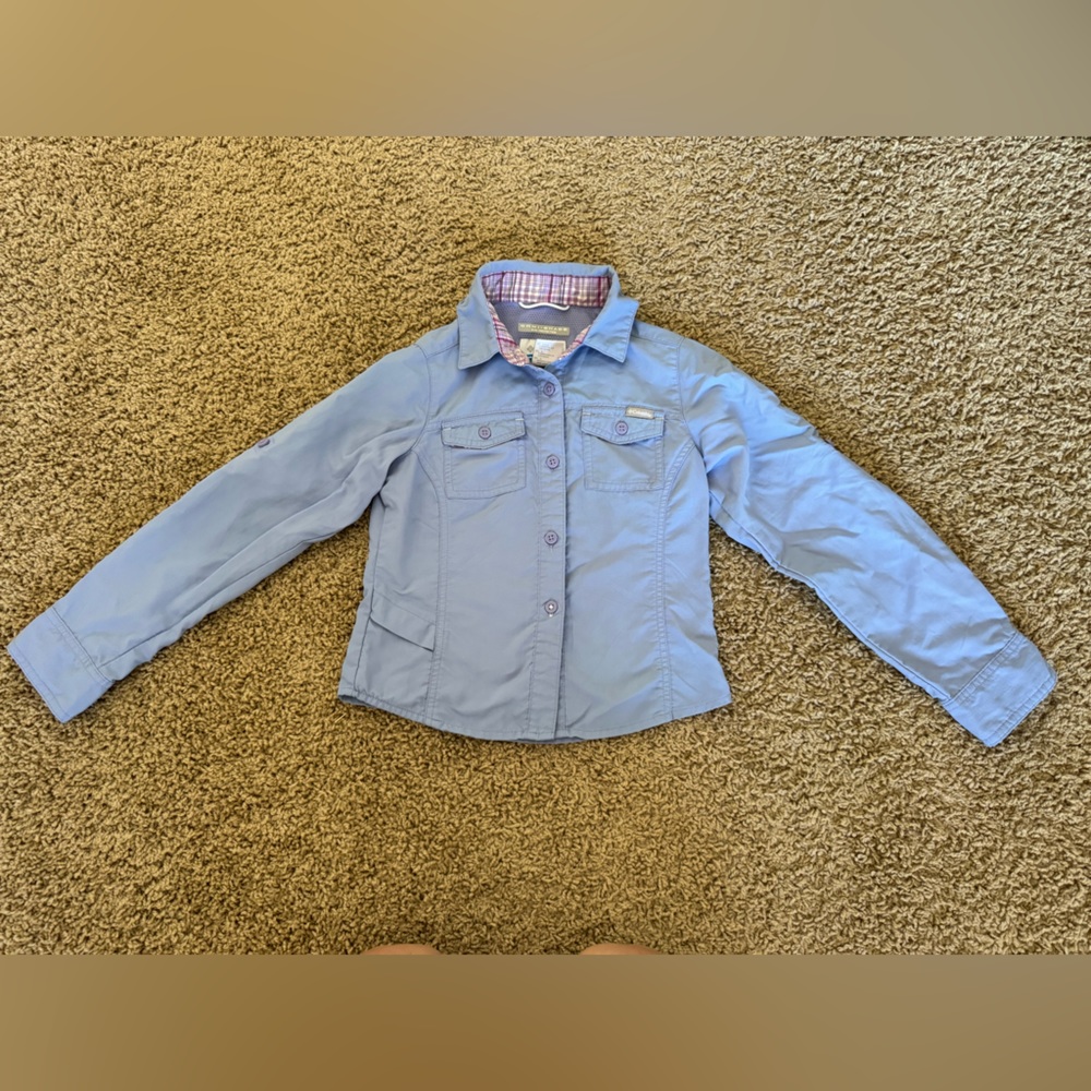 Excellent condition girls Columbia Omni shade sun protection shirt XS